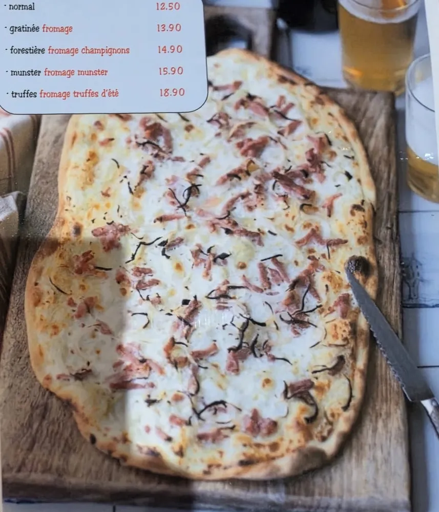 Illustration — Alsace · Nos tartes flambées